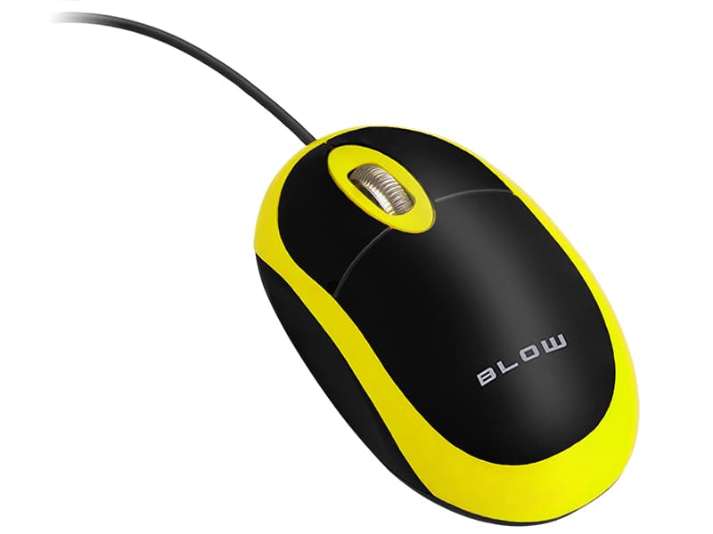 Blow Žična optična miška MP-20, USB, rumena