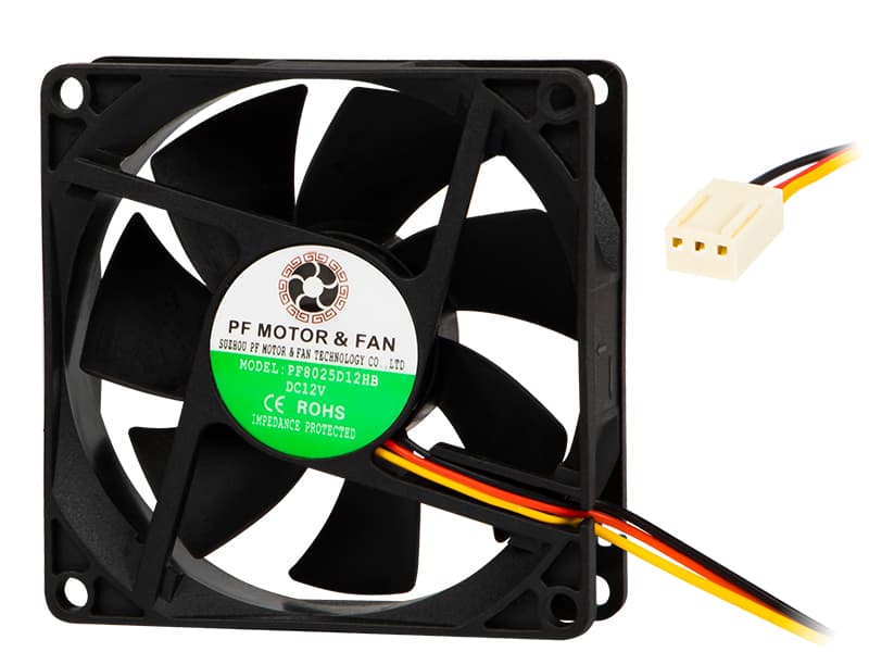 Blow Ventilator 80x25mm, 12VDC, kroglični ležaj