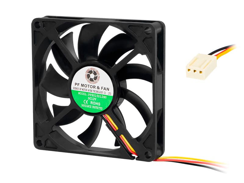 Blow Ventilator 80x15 mm, 12V, z drsnim ležajem