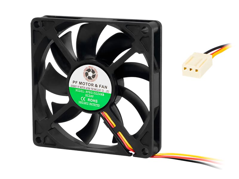 Ventilator Blow 80x15mm 24V DC, kroglični ležaj