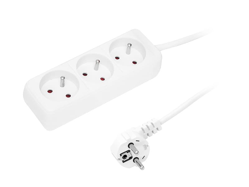 Podaljšek Blow 3-vtični, 3m, bel
