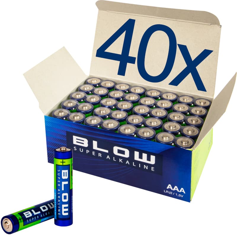 Baterije Blow Super Alkaline AAA LR3, 40 kosov