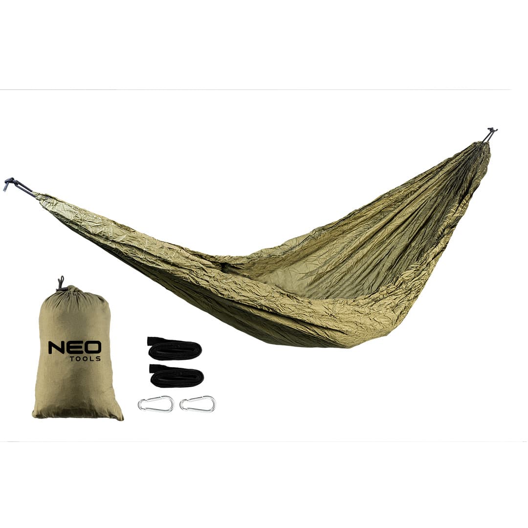 NEO TOOLS Viseči hammock, 330 x 140 cm