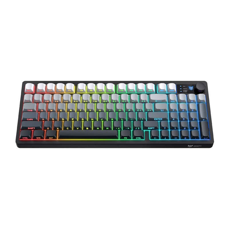 Onikuma MT902 2.4G gaming tipkovnica, črna/bela (gradient)