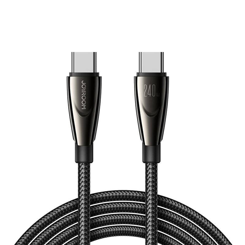 Joyroom Pioneer kabel USB-C v USB-C, 240W, 1,2m, črn