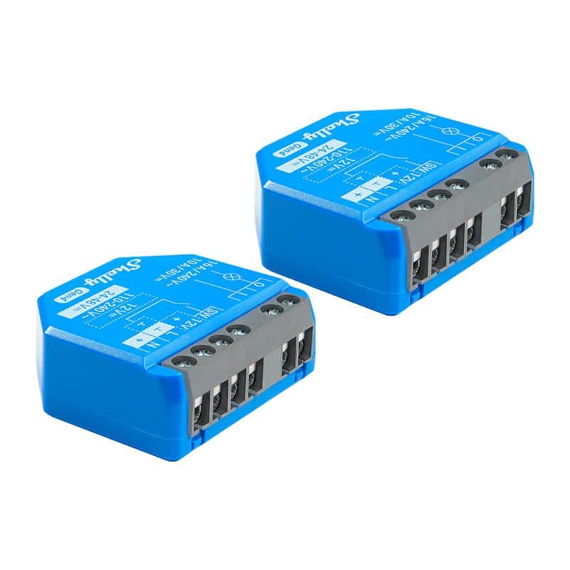 Komplet 2x Shelly 1 Gen4 Zigbee/Matter krmilnika