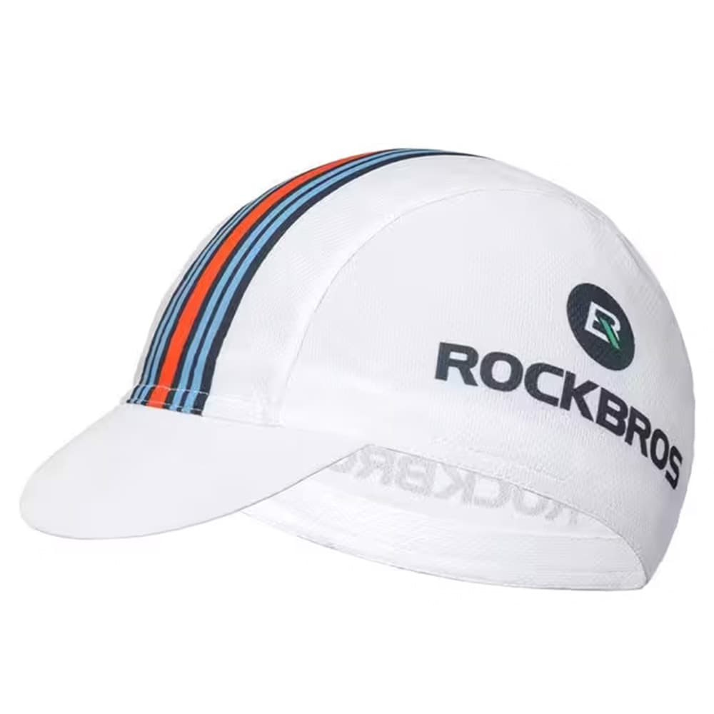 Rockbros kolesarska kapa s šiltom - bela