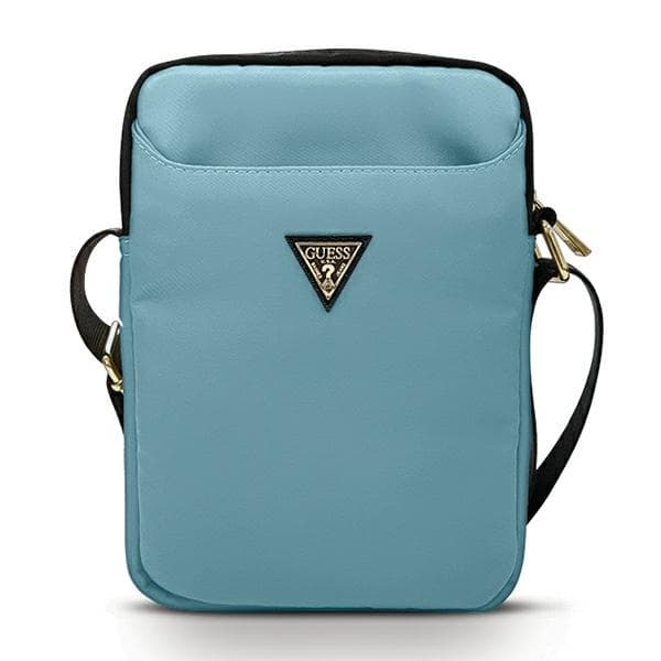 Torba Guess Nylon Triangle Logo za 10" tablico - modra