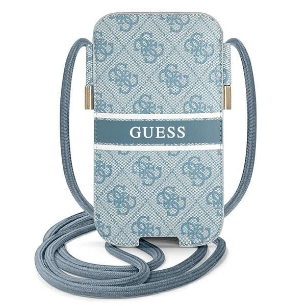 Denarnica Guess GUPHL4GDBL za telefon 6.7" - modra