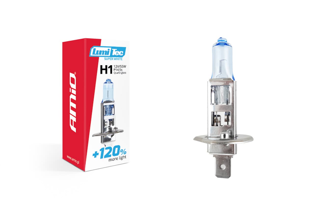 AMiO H1 12V 55W LumiTec Super White +120% žarnica