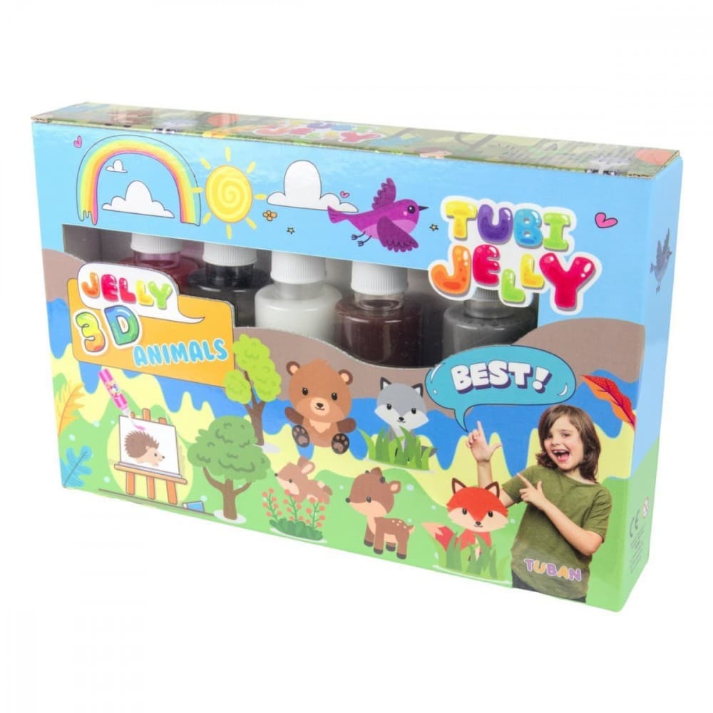 Set Tubi Jelly 6 barv - živali
