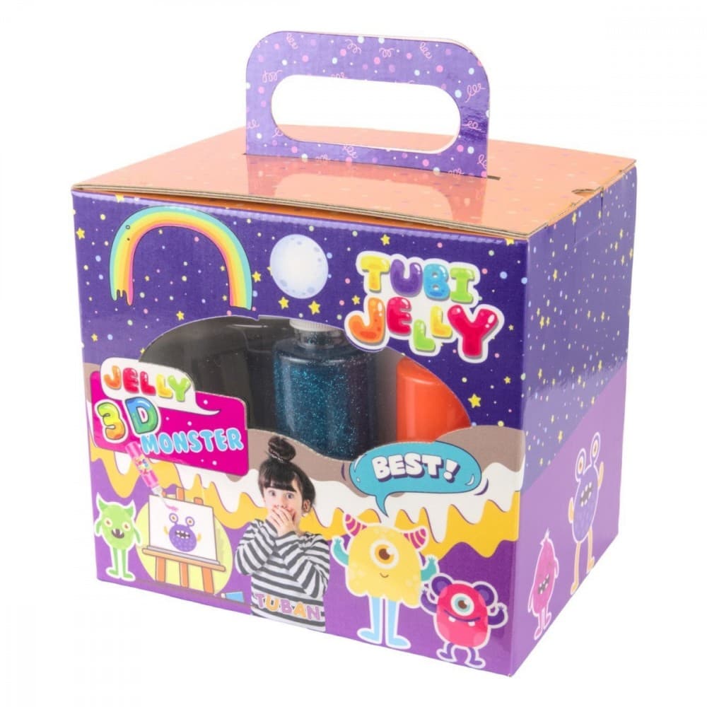 Set Tubi Jelly z akvarijem: 6 barv + pošasti