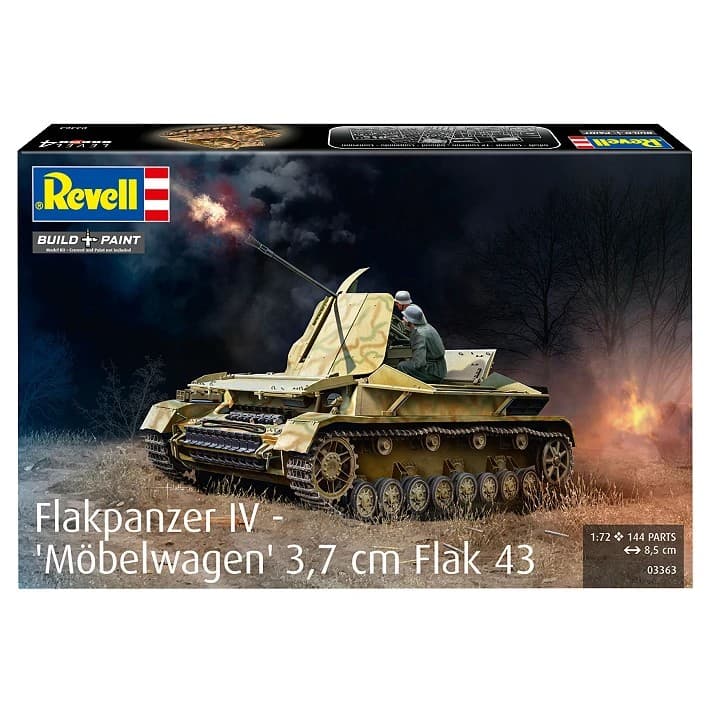 Plastični model tanka Flakpanzer IV 3,7 cm Flak 43, 1:72