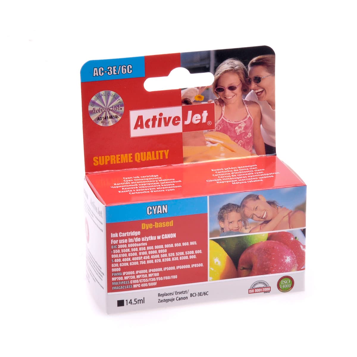 TUSZ Activejet za Canon BCI-3eC/6C, Cijan, 14,5 ml