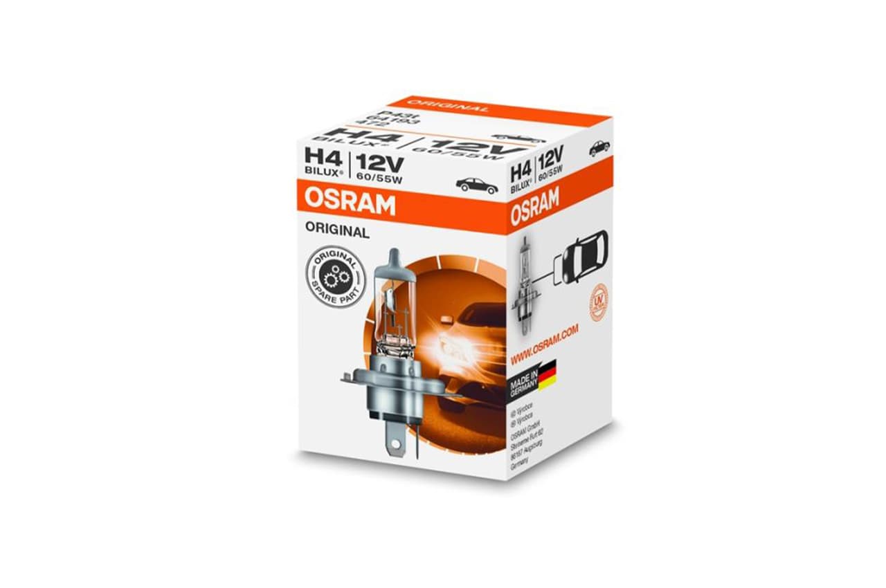 Halogenska žarnica Osram H4 12V 60/55W P43t - Classic