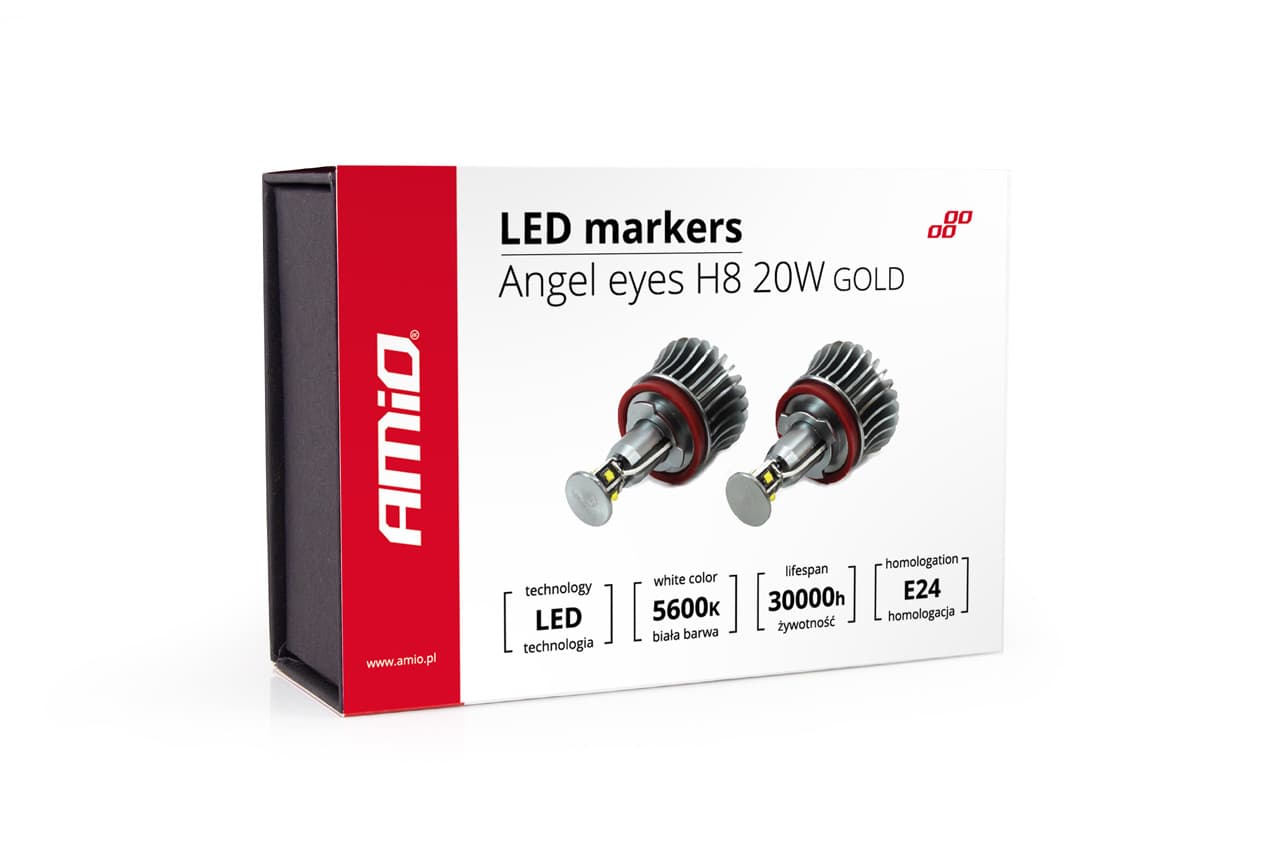LED Marker prstani za BMW E92, X5, X6, X1 (H8) 20W AMiO
