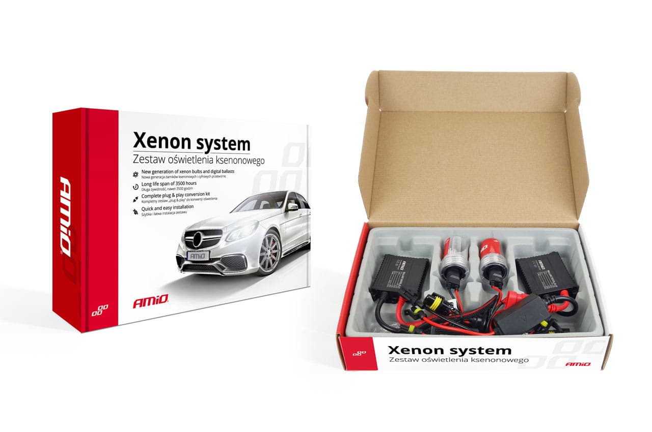 Slim ksenon set AMiO H8 H9 H11, 4300K