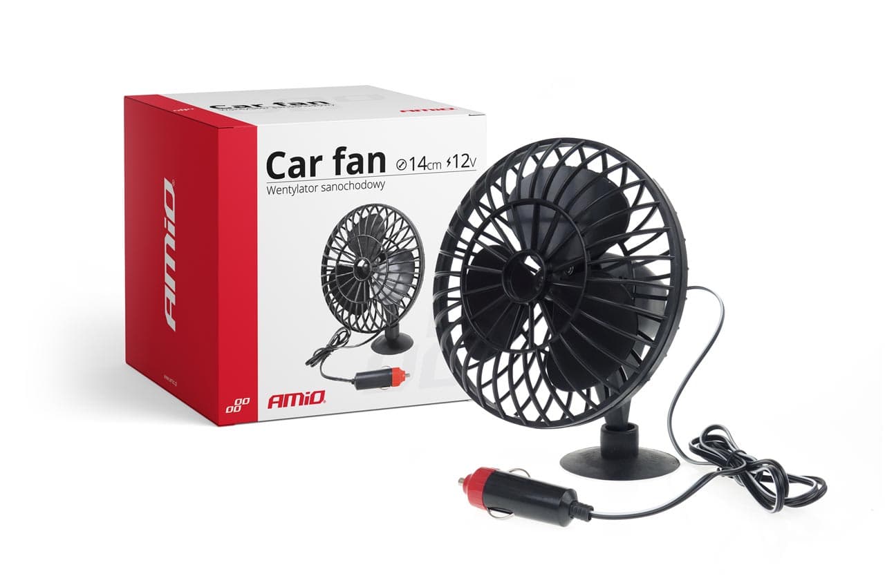 Avtomobilski ventilator AMiO z vakuumskim nastavkom, 12V