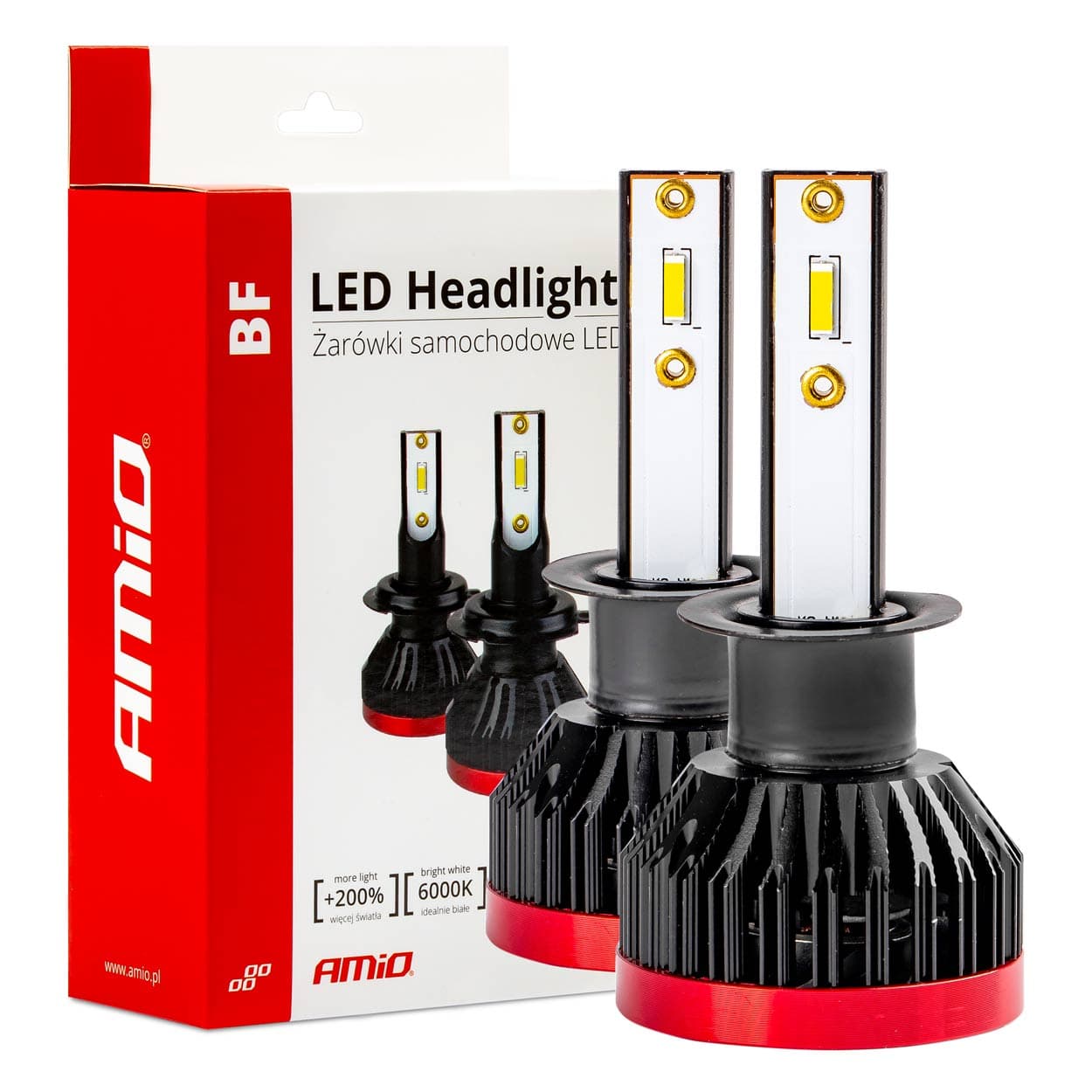 Avtomobilske LED žarnice AMiO BF H1, 6000K, CANBUS