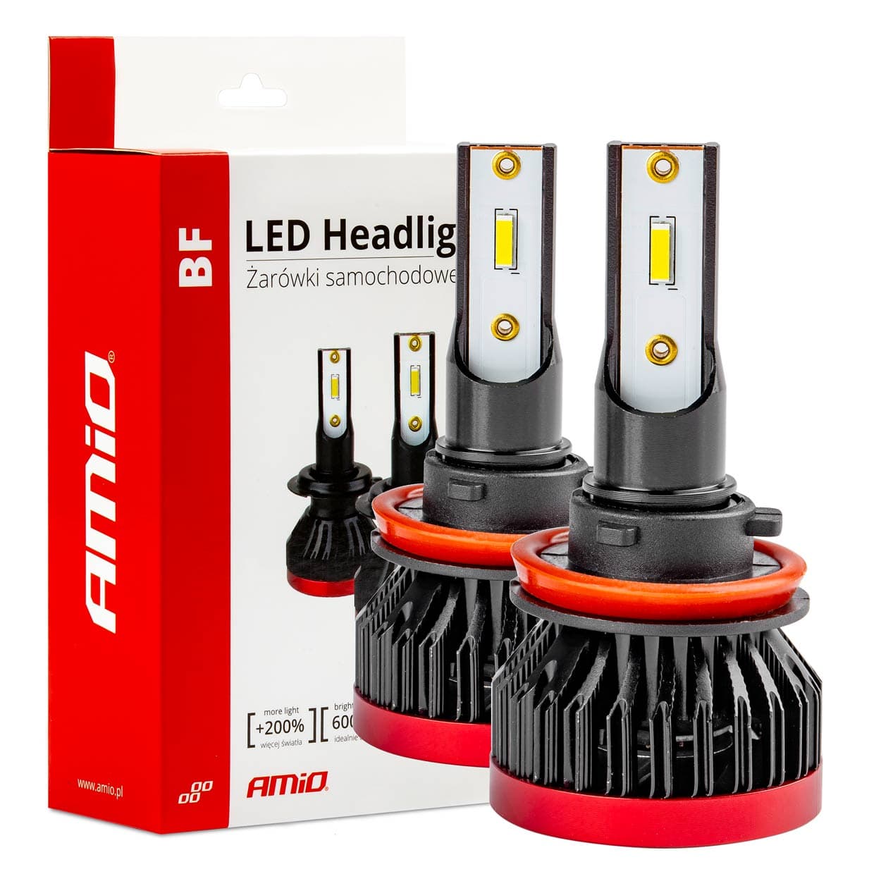 Avtomobilske LED žarnice AMiO BF H8/H9/H11/H16, 6000K, CANBUS