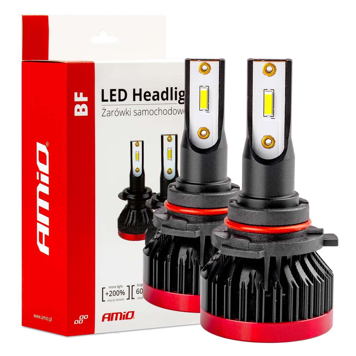 Avtomobilske LED žarnice AMiO BF HB3/HIR1/H10, 6000K, CANBUS