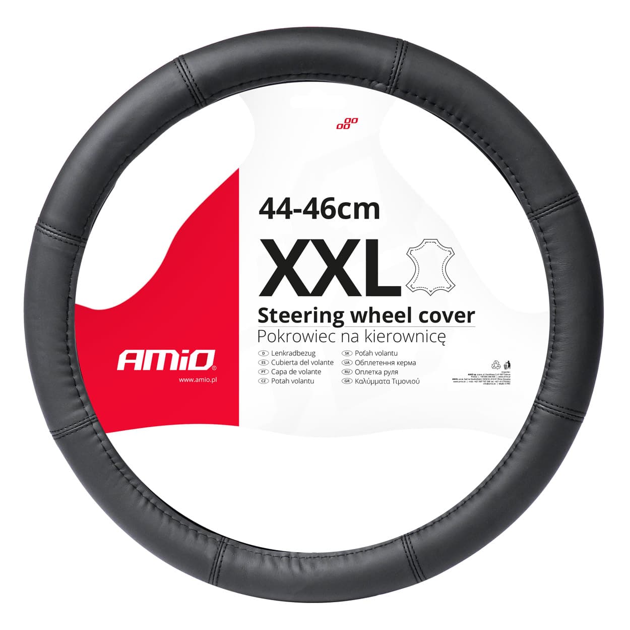 AMiO usnjen ovitek za volan XXL 44-46 cm