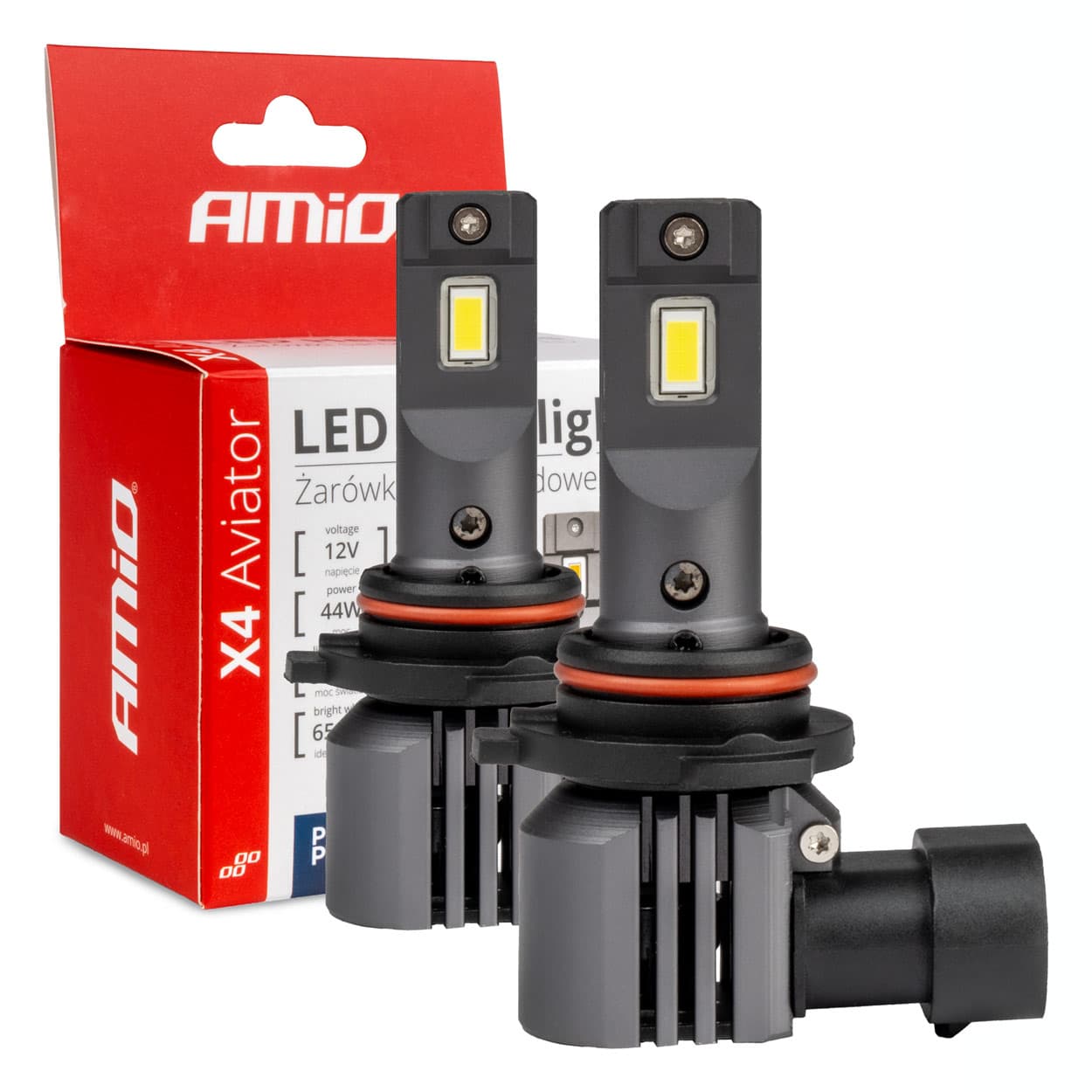 Avto LED žarometi AMiO X4 Aviator HB4, Canbus, 6500K