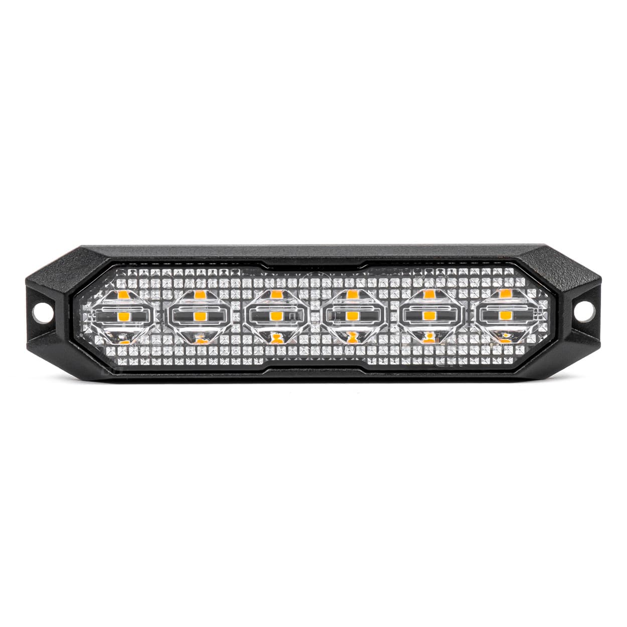 AMiO Ploščata LED utripajoča luč, oranžna, 6x3W