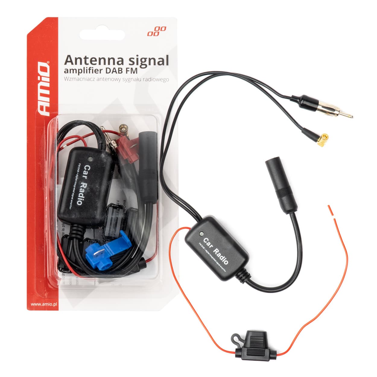 Ojačevalec radijskega signala AMiO (12V, DAB, FM)