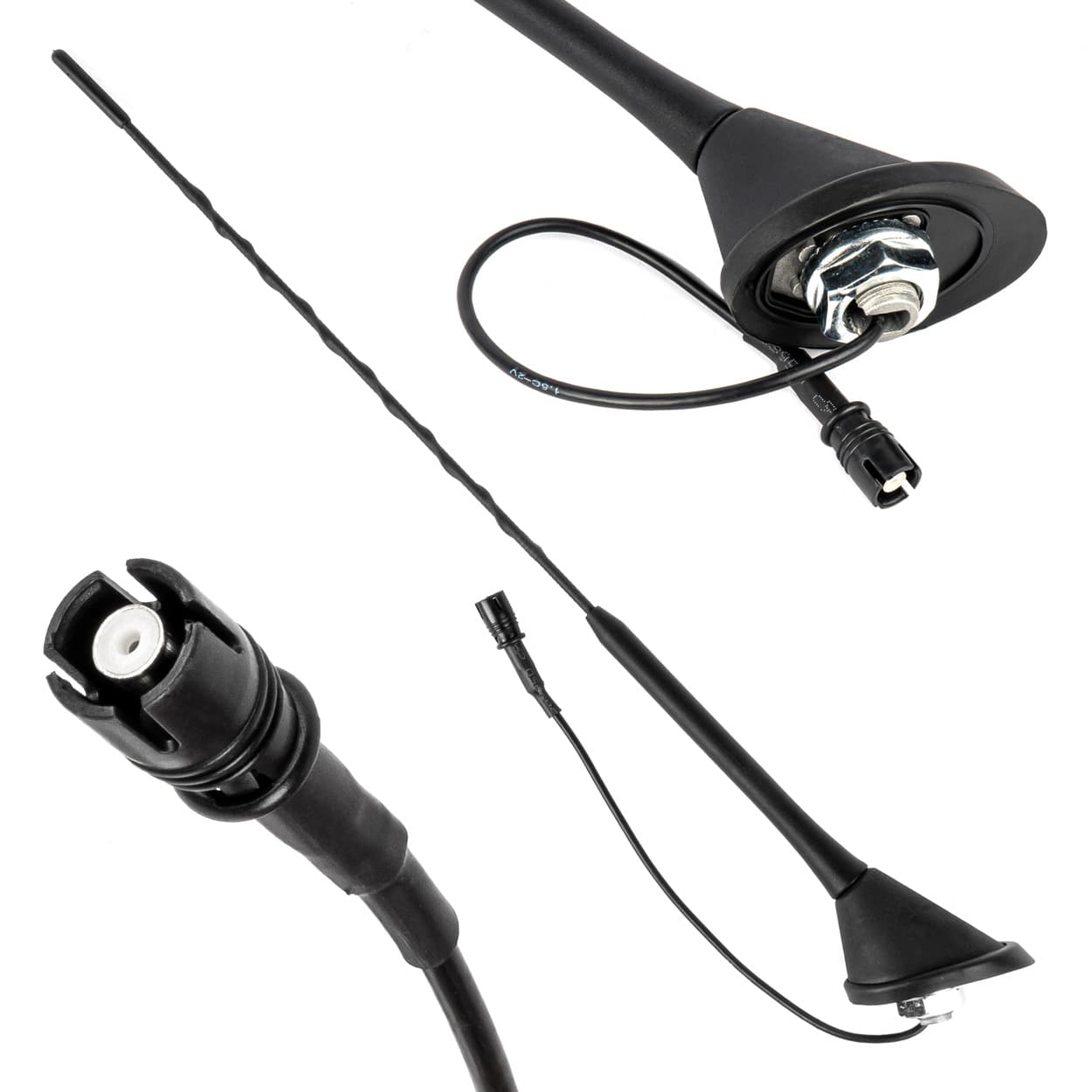 Avtomobilska antena AMiO ANT11 bat z ojačevalcem, RAKU-2, 45,4 cm