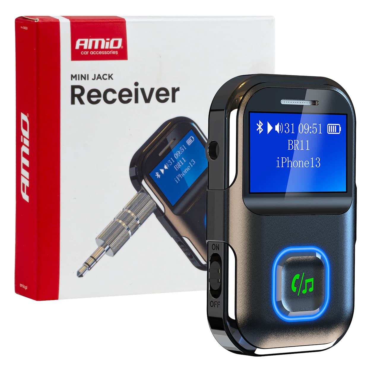 Bluetooth sprejemnik/oddajnik AMiO z LCD zaslonom