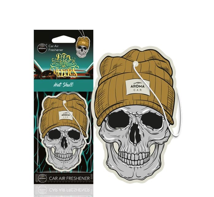 AMiO osvežilec zraka MUERTOS Hat Skull, celulozna obesek
