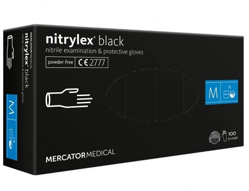 MERCATOR Nitrylex Black nitrilne rokavice, M