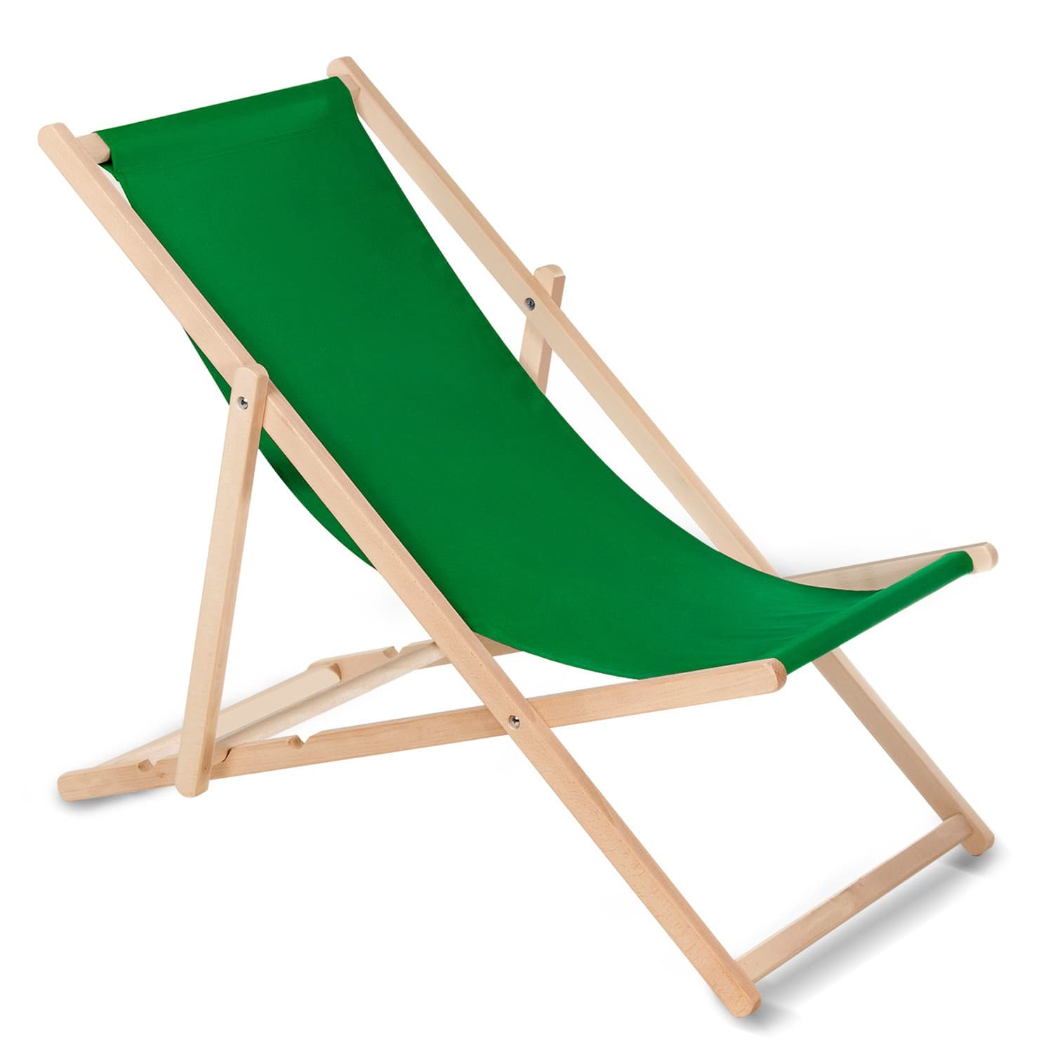 Leseni ležalnik GreenBlue GB183, bukev, zeleni