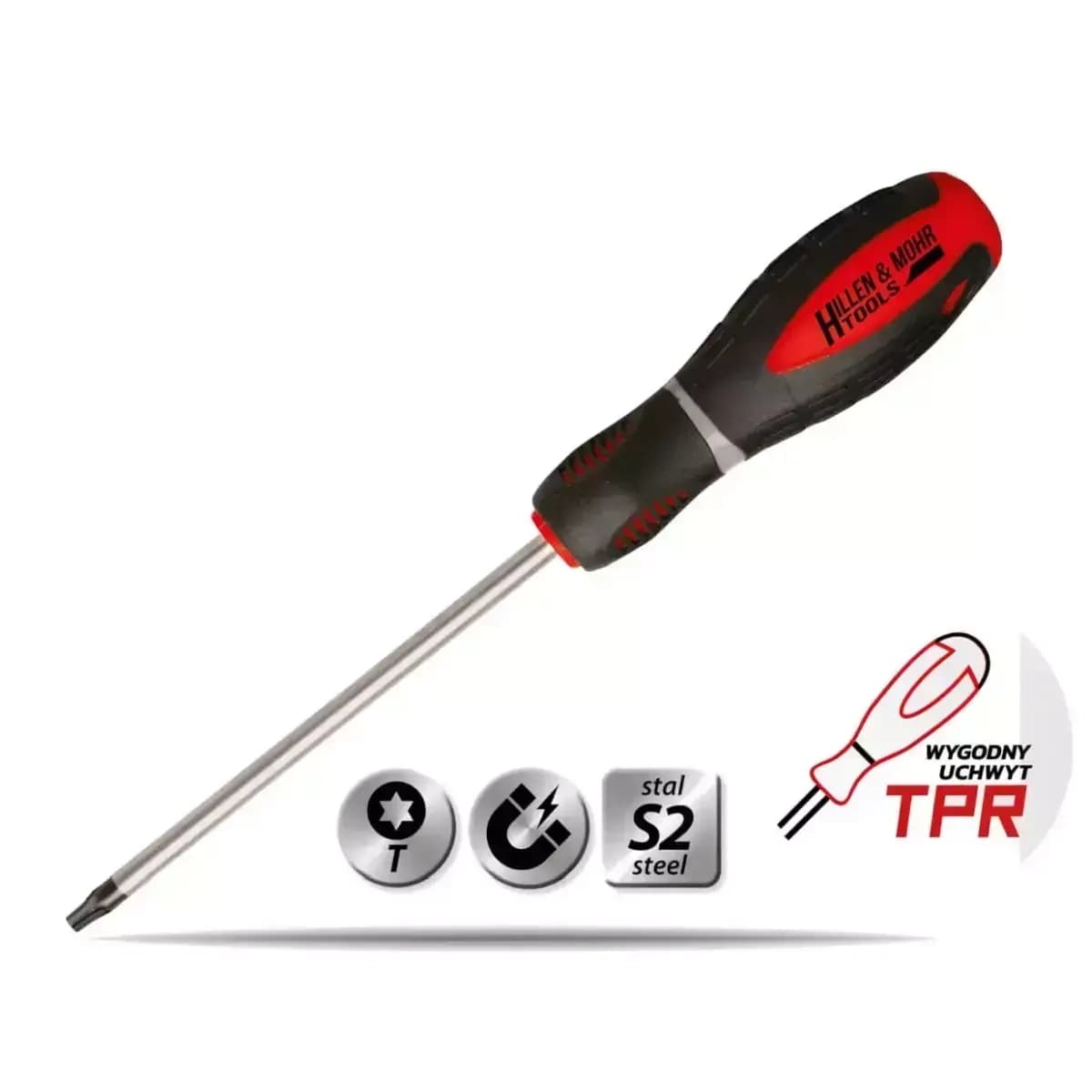 Dedra izvijač Torx T10x80mm, jeklo S2, 3-slojna drška