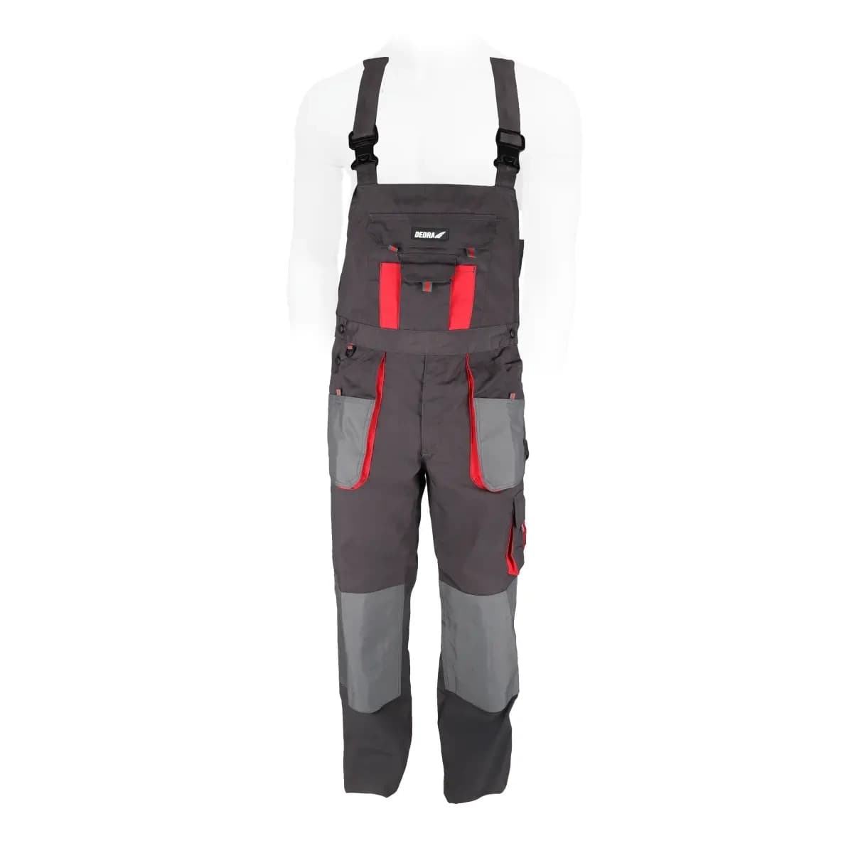 Dedra Delovne hlače z naramnicami ANP-BH2SO-XL, črne, vel. 56