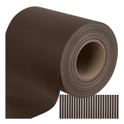 Ograjna traka za panelne ograde 19cmx35m, rjava, 450g/m² GARDLOV