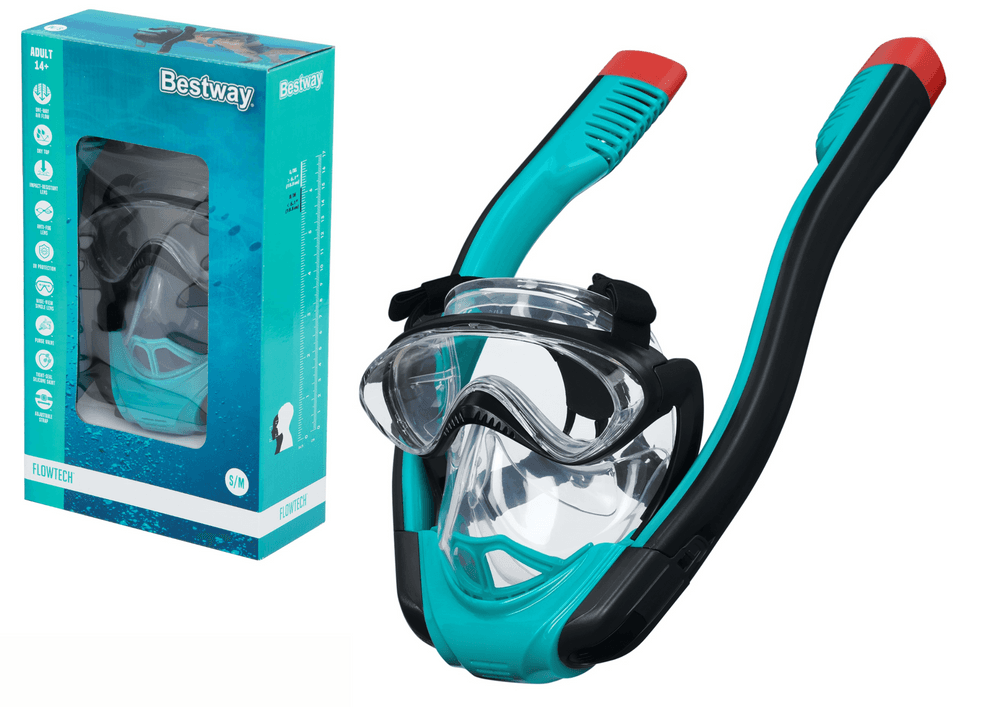 BESTWAY Polnoobrazna maska za potapljanje/snorklanje S/M