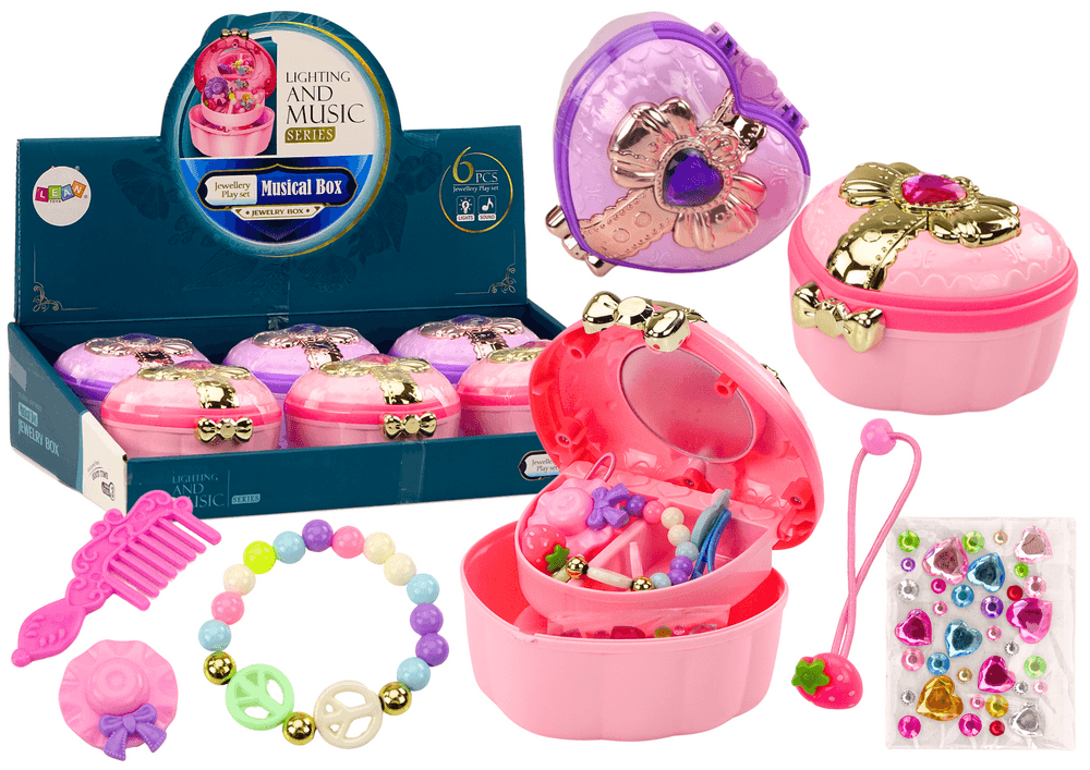 Škrinjica za nakit v obliki srca, LEAN TOYS