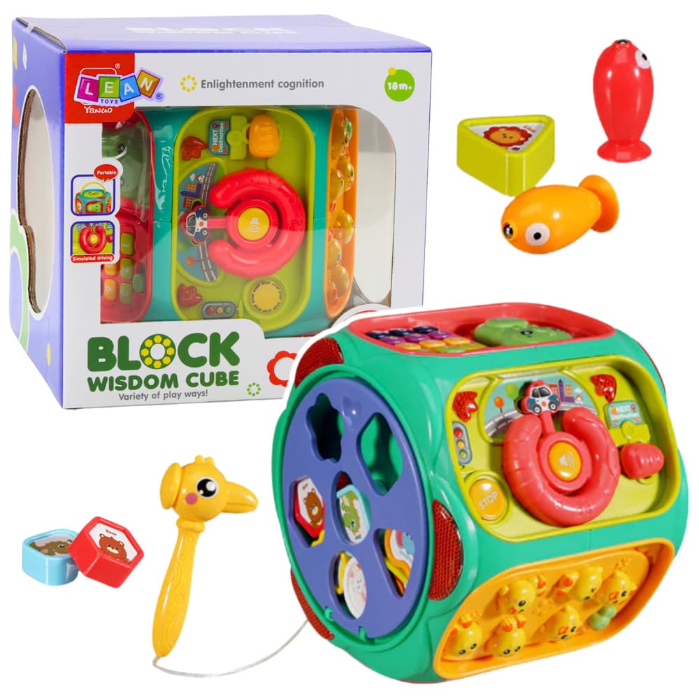 LEAN TOYS Pametna kostka 8v1 z zvoki in lučkami