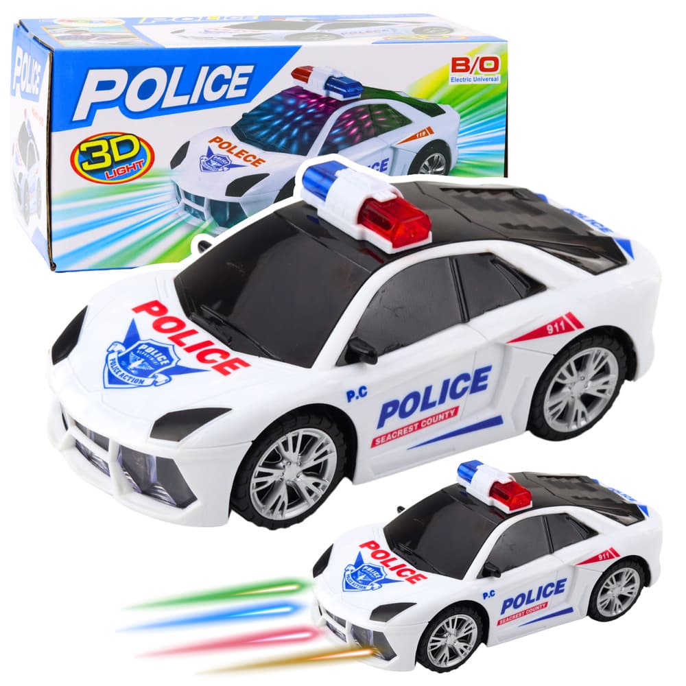 LEAN TOYS Interaktivni policijski avto 'Racer' s svetlobo in zvokom