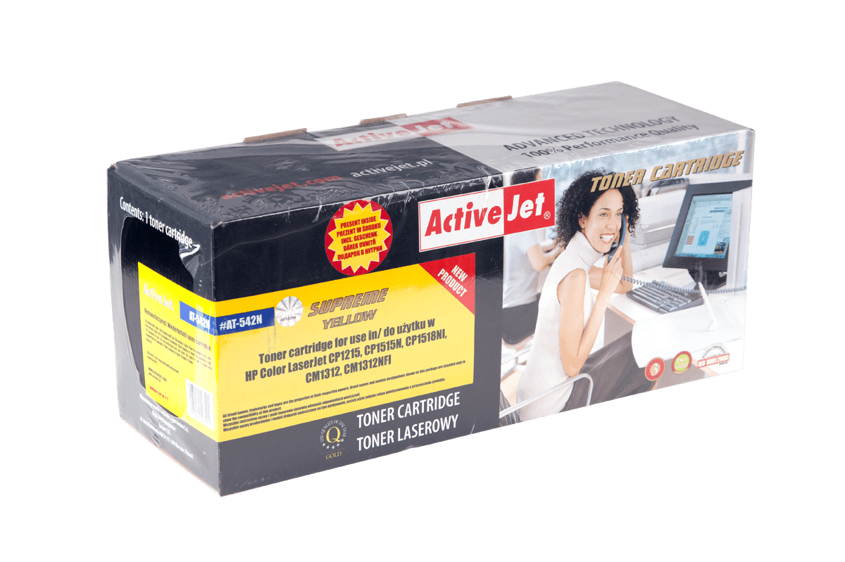 TONER Activejet za HP 125A (CB542A), Rumeni