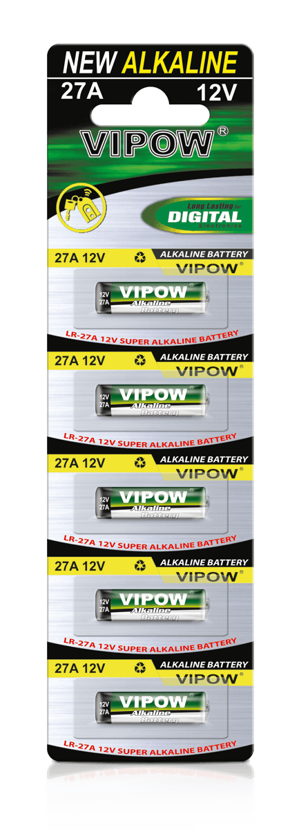 Baterije VIPOW LR27A 12V, 5 kosov (po roku)
