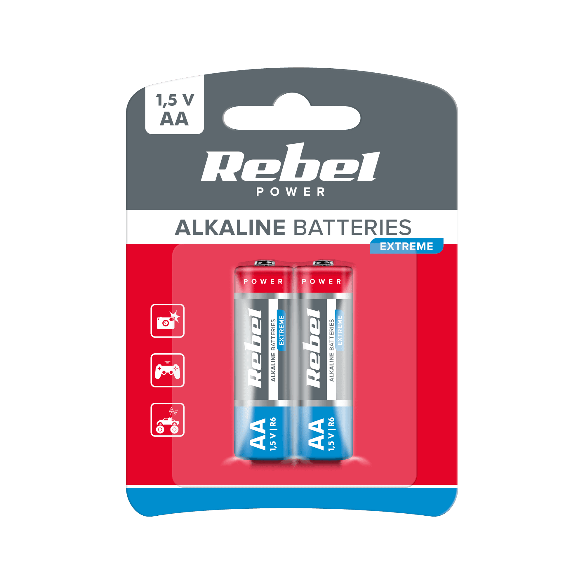 Baterija Rebel Extreme LR06 AA alkalna, 2 kosa