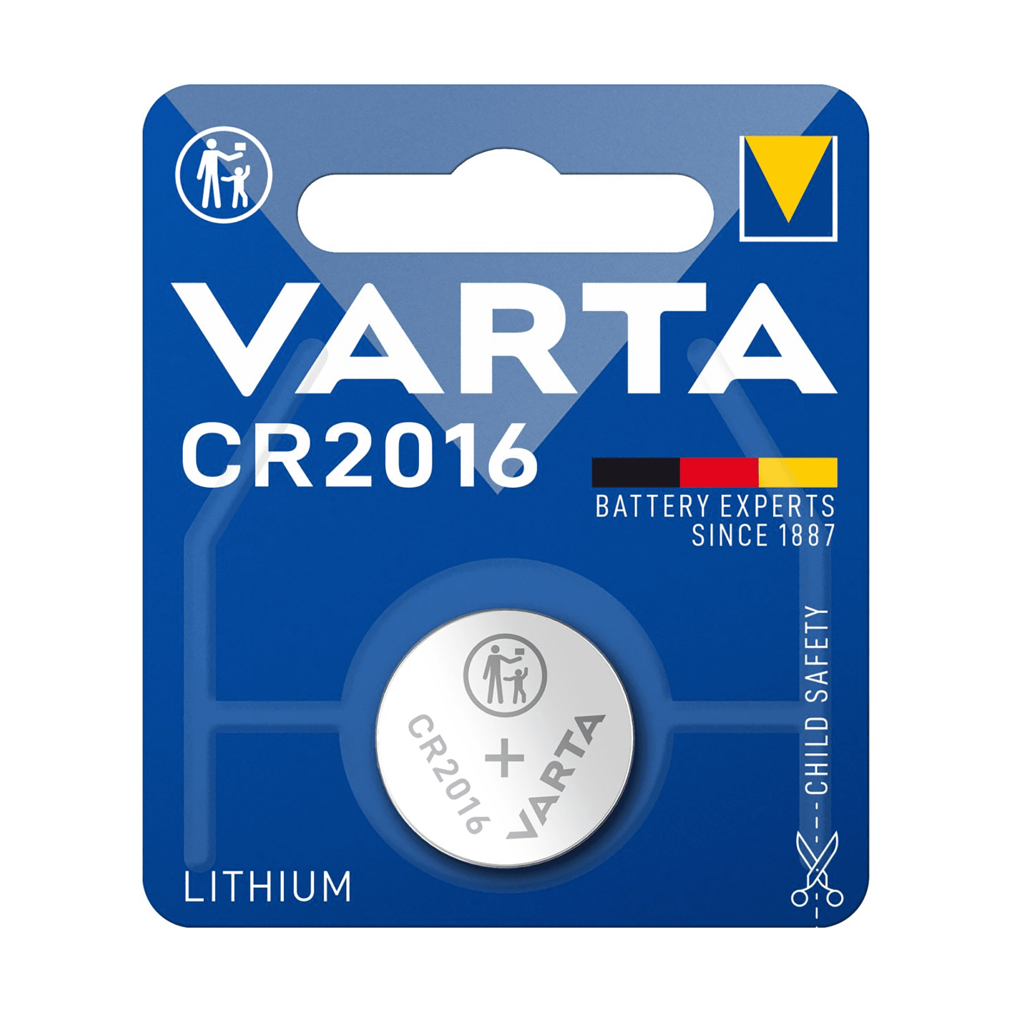 Gumbna baterija Varta CR2016, 1 kos