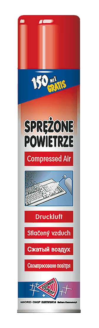 Stisnjen zrak Micro chip, 800ml (vnetljivo)