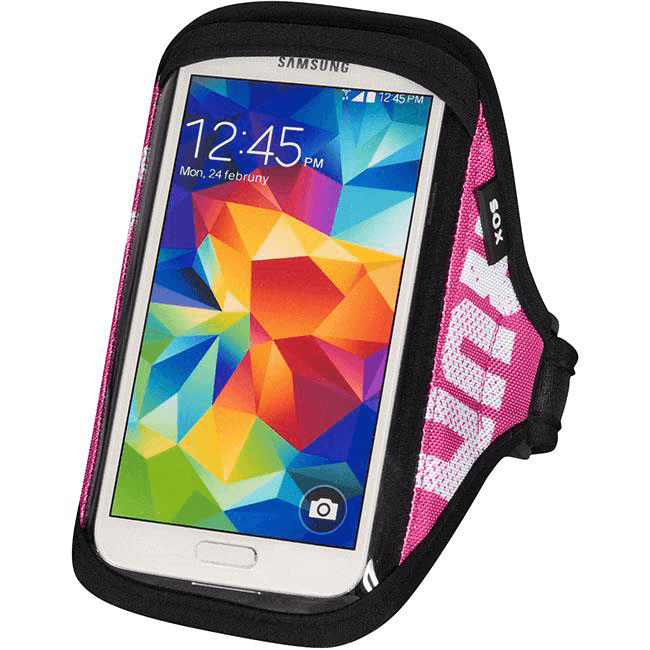 Športna ovratnica za pametni telefon SOX RUN AWAY S/M (25-33cm), roza