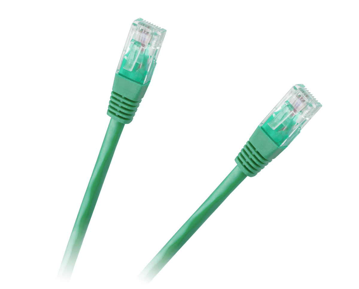 Cabletech Patch kabel UTP Cat 6e, 1 m, zelena CCA