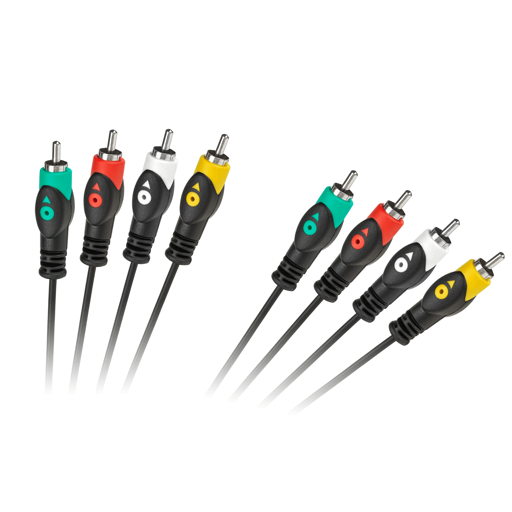 Cabletech 4RCA na 4RCA kabel 1.8m črn