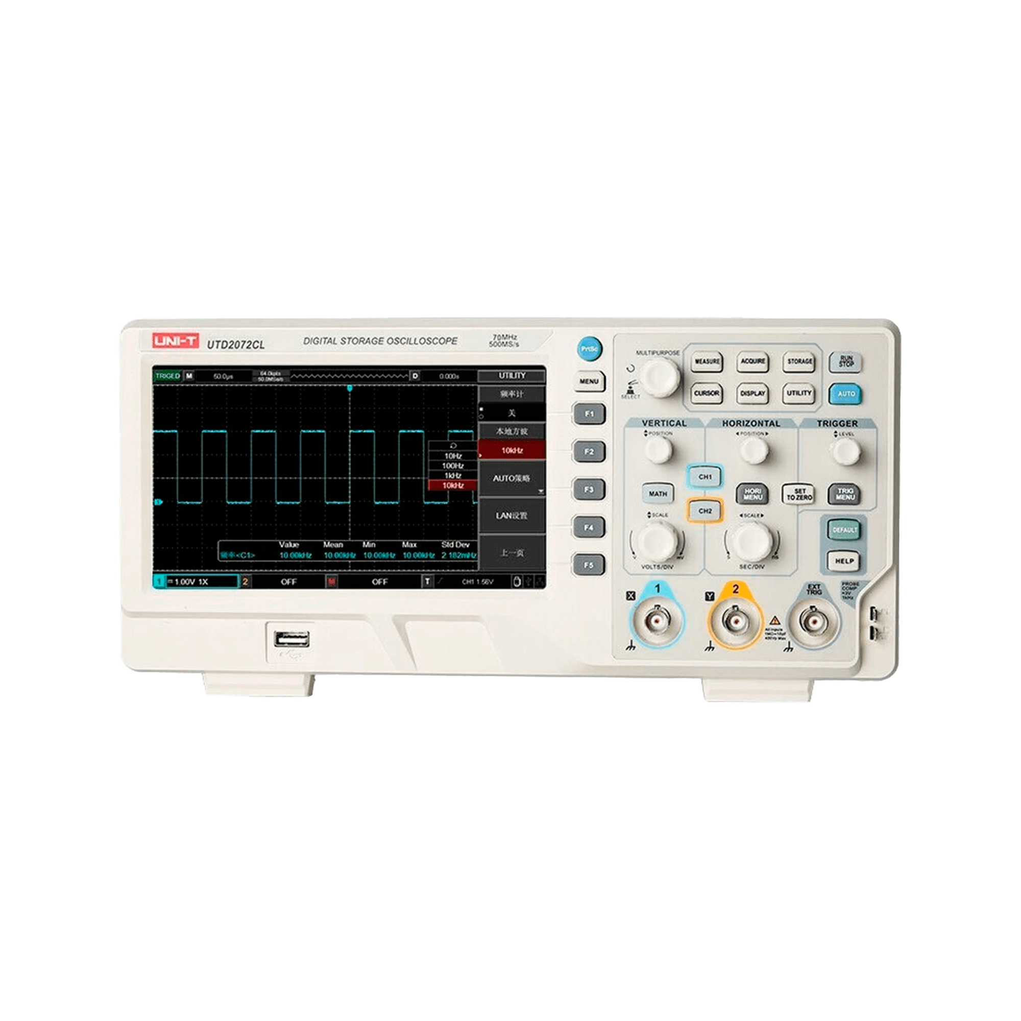 Uni-T UTD2072CL digitalni osciloskop, 70 MHz